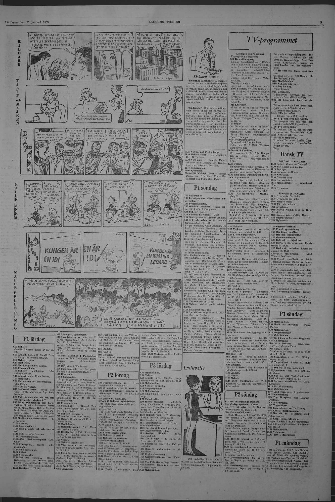 Laholms Tidning Lördag 25 januari 1969, sida 5