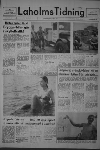 Förstasidan, Fredag 25 juli 1969