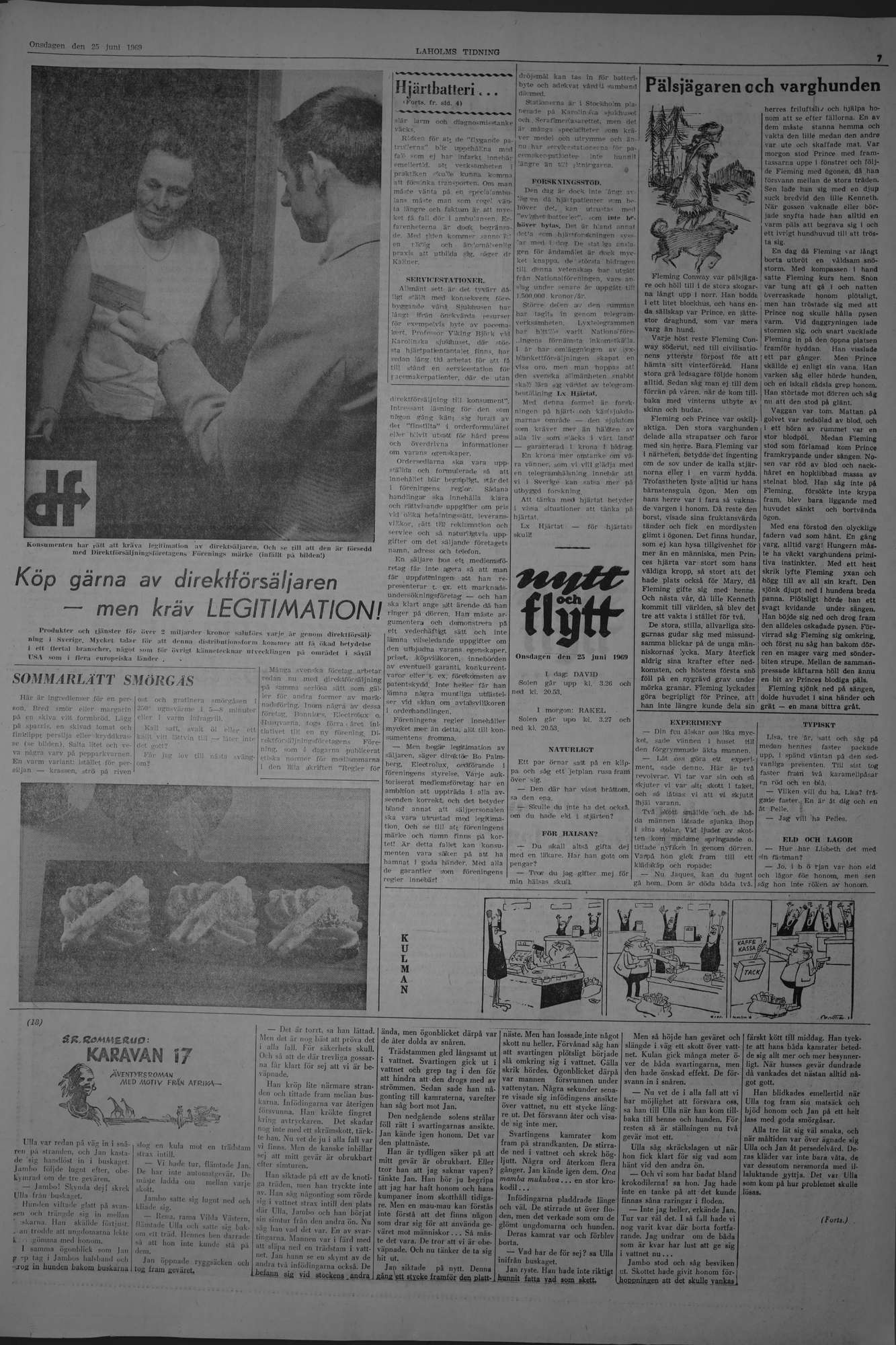 Laholms Tidning Onsdag 25 juni 1969, sida 7