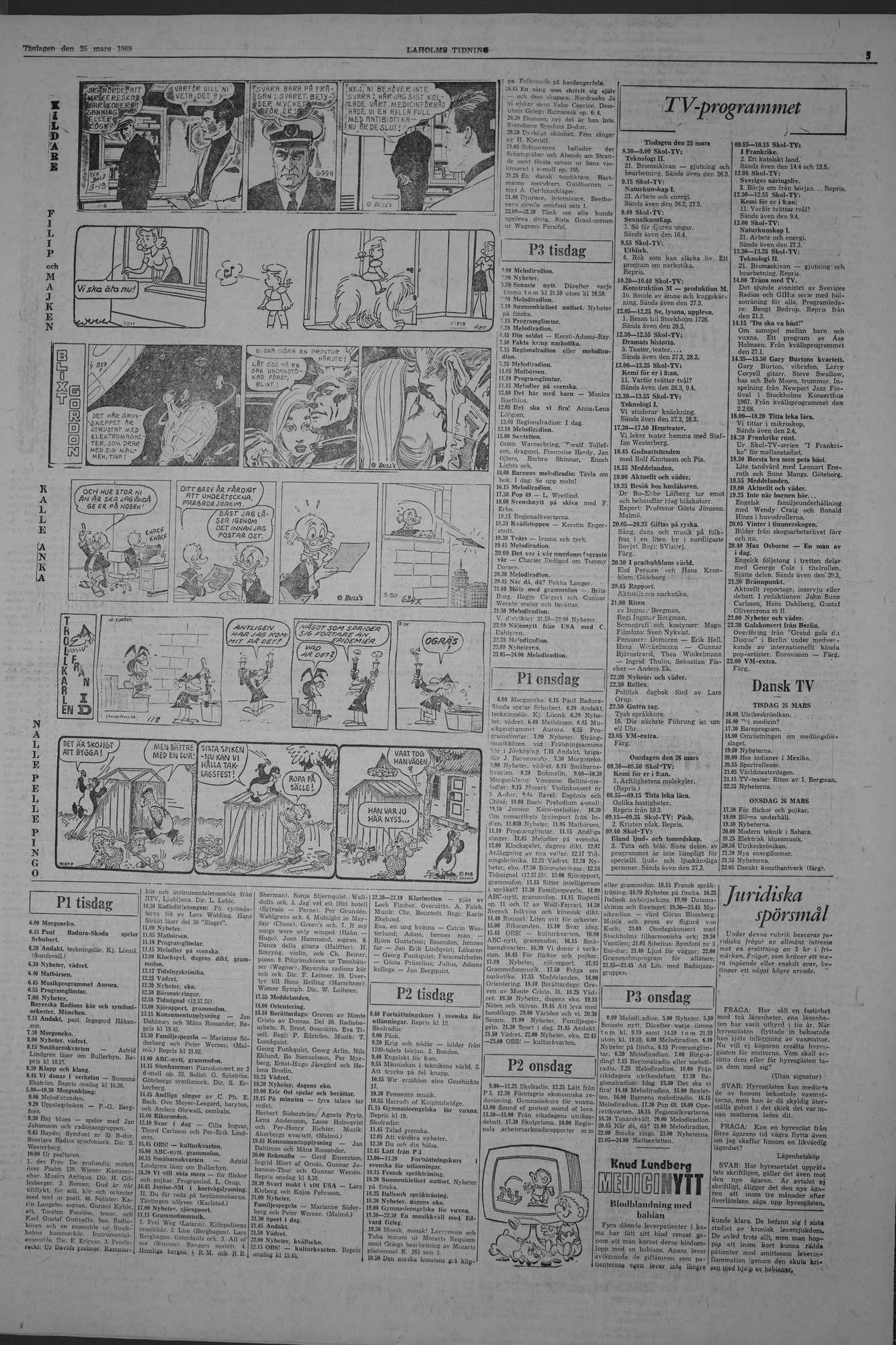 Laholms Tidning Tisdag 25 mars 1969, sida 5
