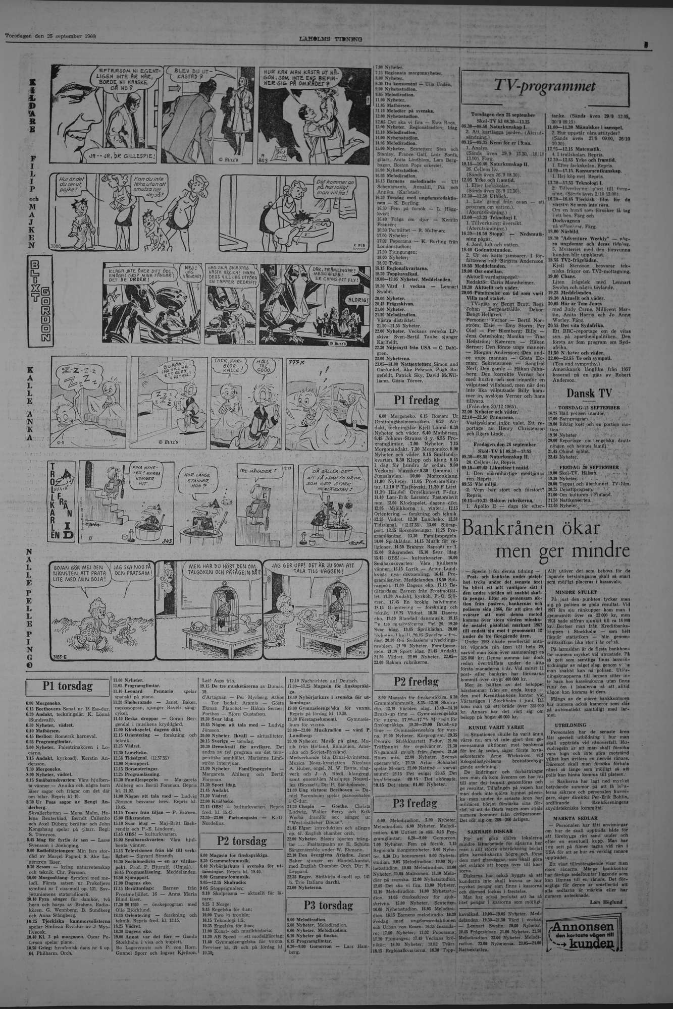 Laholms Tidning Torsdag 25 september 1969, sida 5