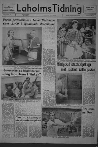 Förstasidan, Lördag 26 juli 1969