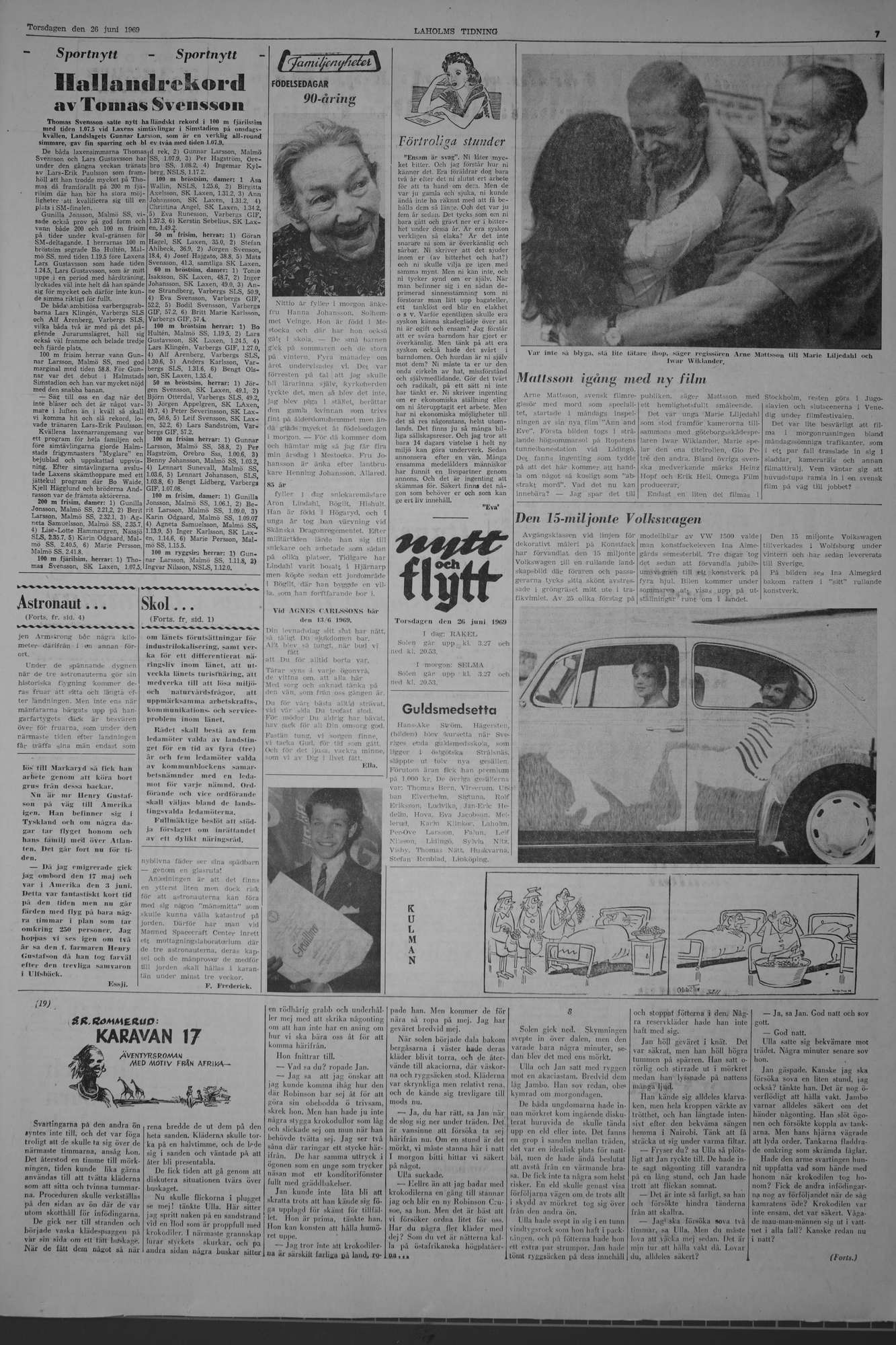 Laholms Tidning Torsdag 26 juni 1969, sida 7
