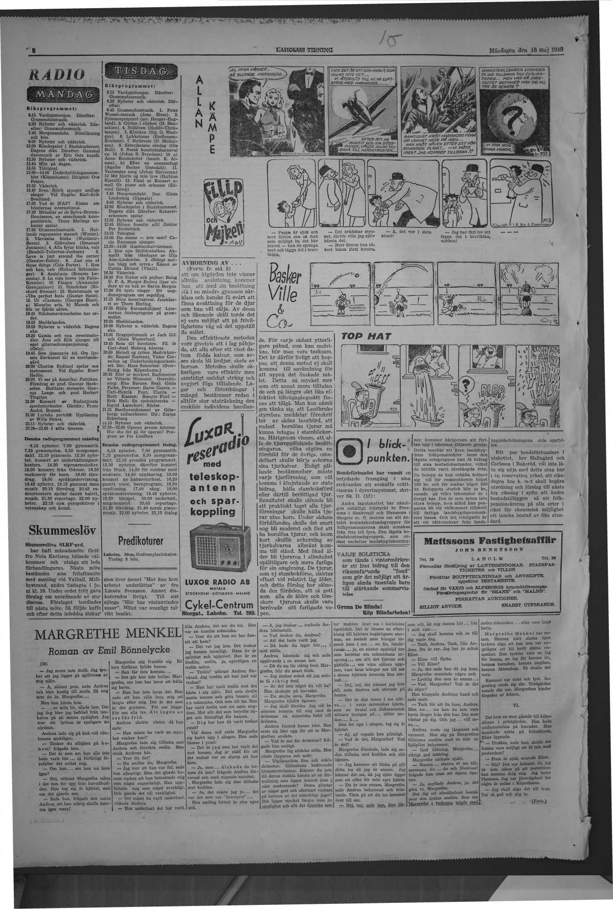 Laholms Tidning Måndag 16 maj 1949, sida 6