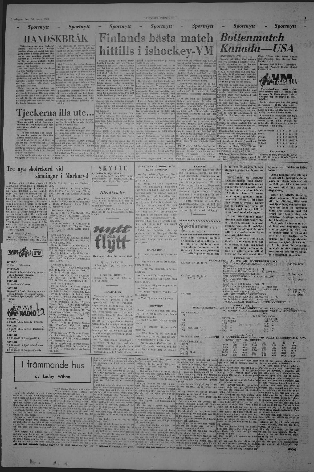 Laholms Tidning Onsdag 26 mars 1969, sida 7