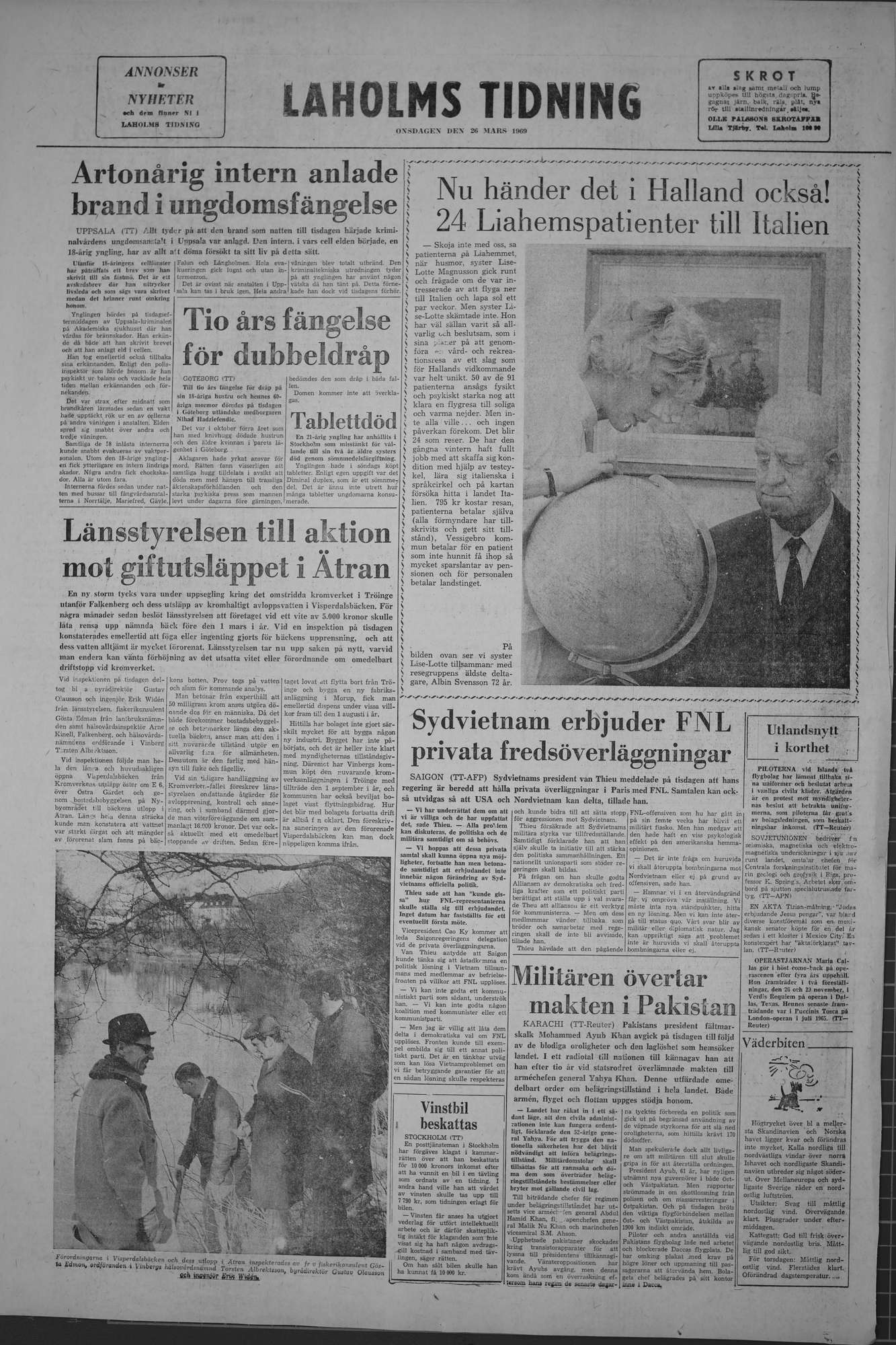 Laholms Tidning Onsdag 26 mars 1969, sida 8