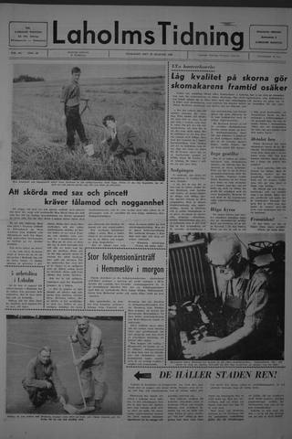 Förstasidan, Onsdag 27 augusti 1969