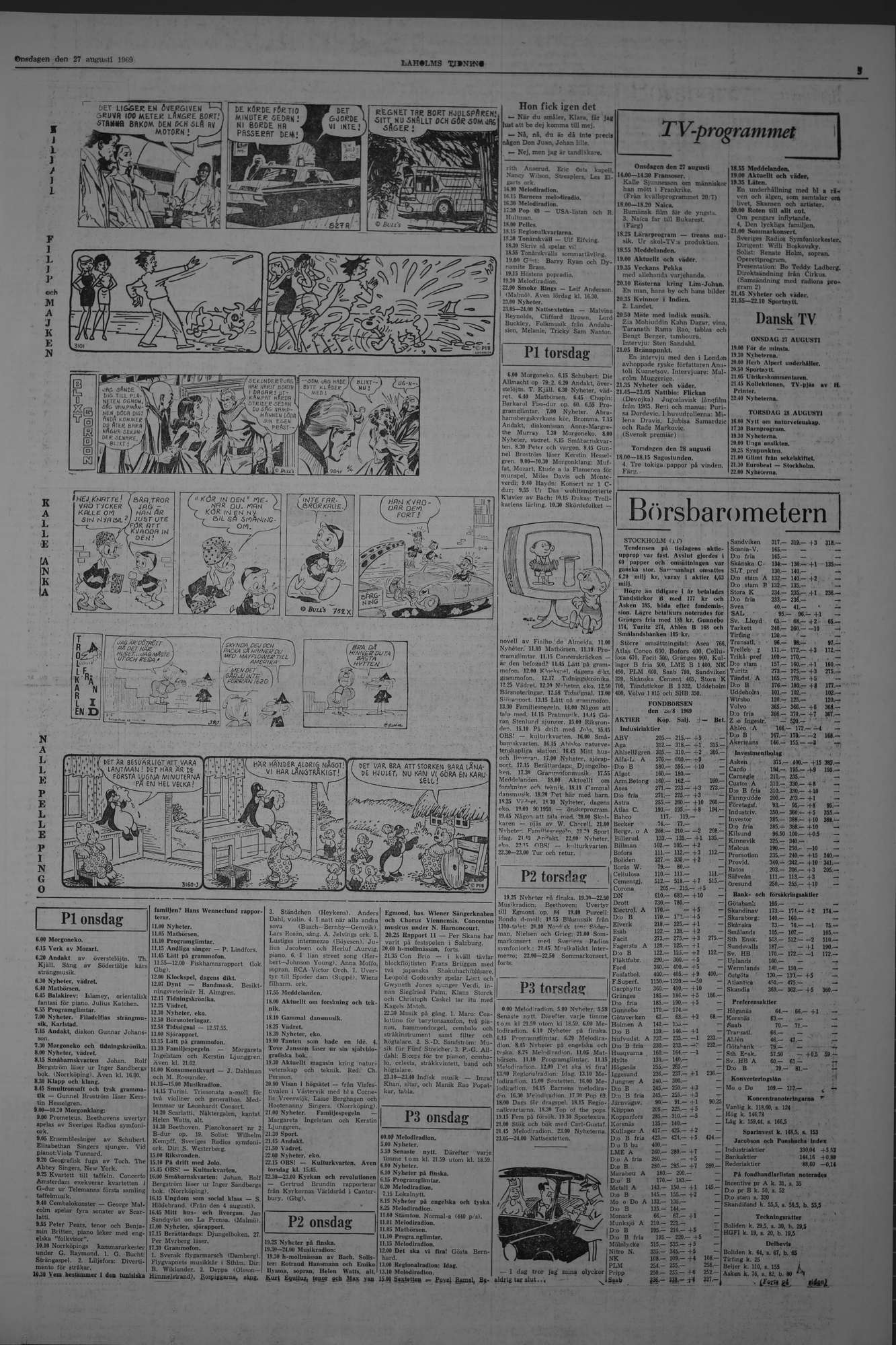 Laholms Tidning Onsdag 27 augusti 1969, sida 5