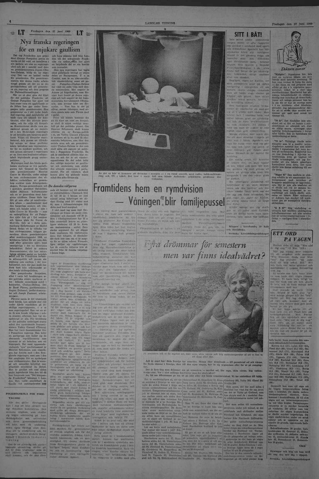 Laholms Tidning Fredag 27 juni 1969, sida 4