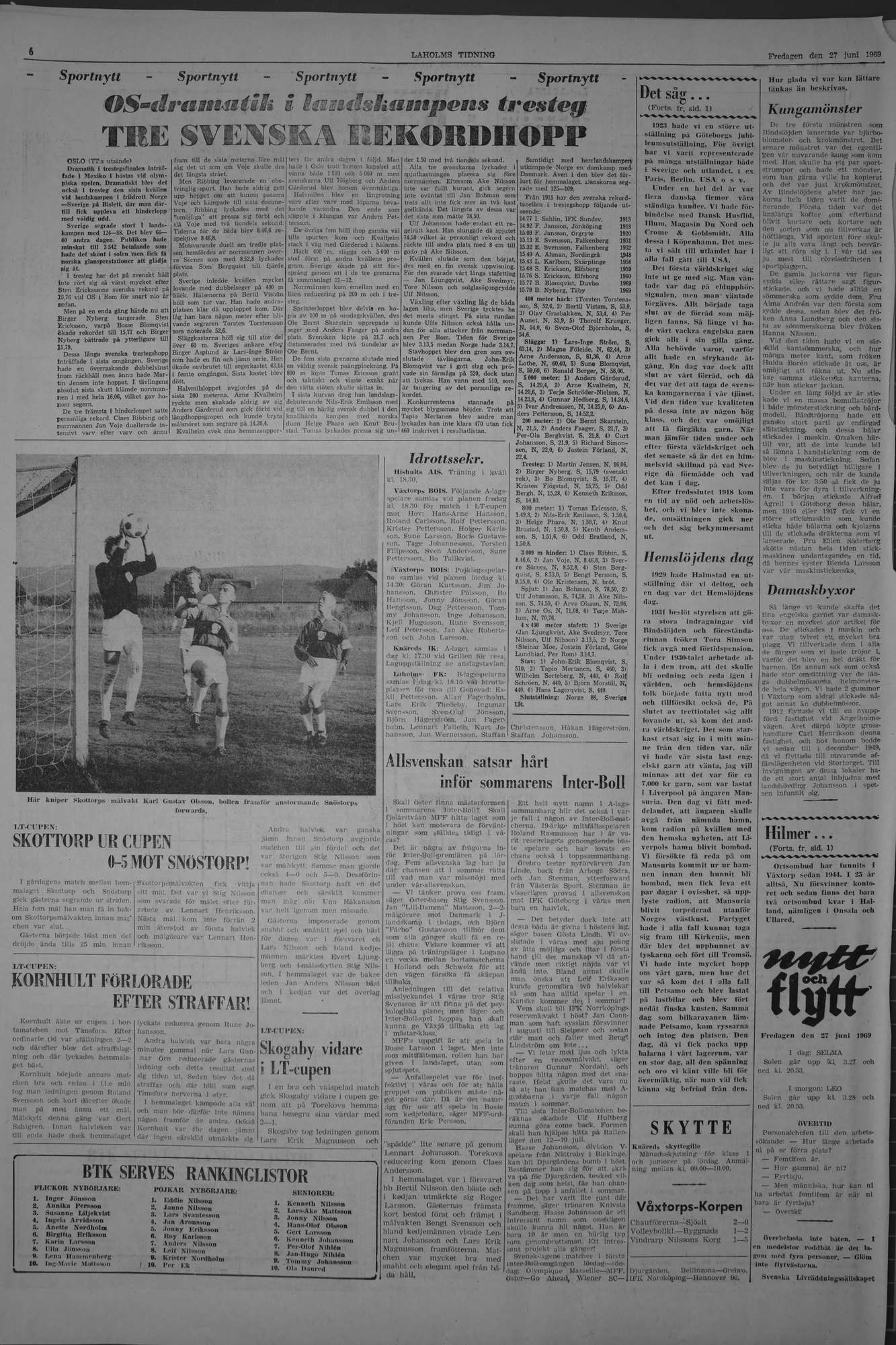 Laholms Tidning Fredag 27 juni 1969, sida 6
