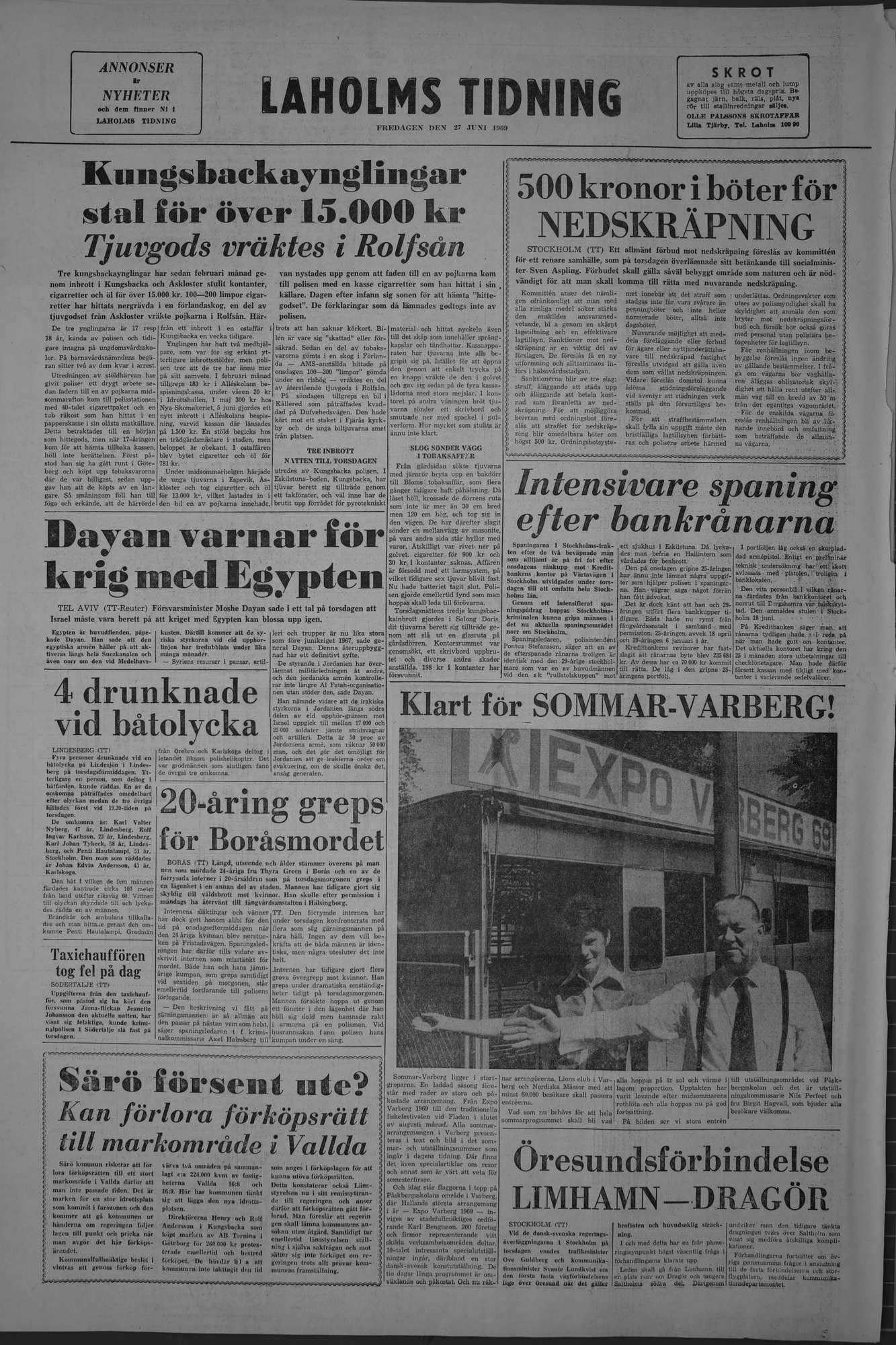 Laholms Tidning Fredag 27 juni 1969, sida 8