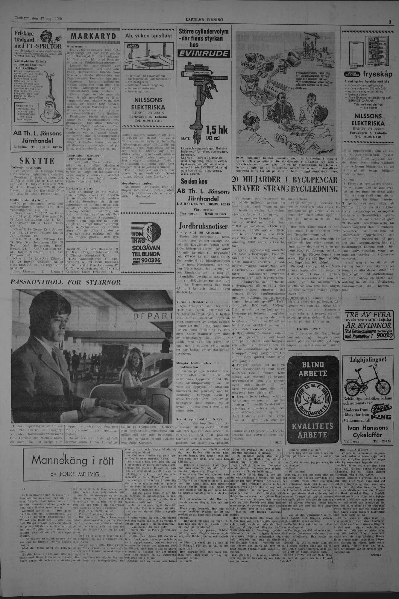 Laholms Tidning Tisdag 27 maj 1969, sida 3