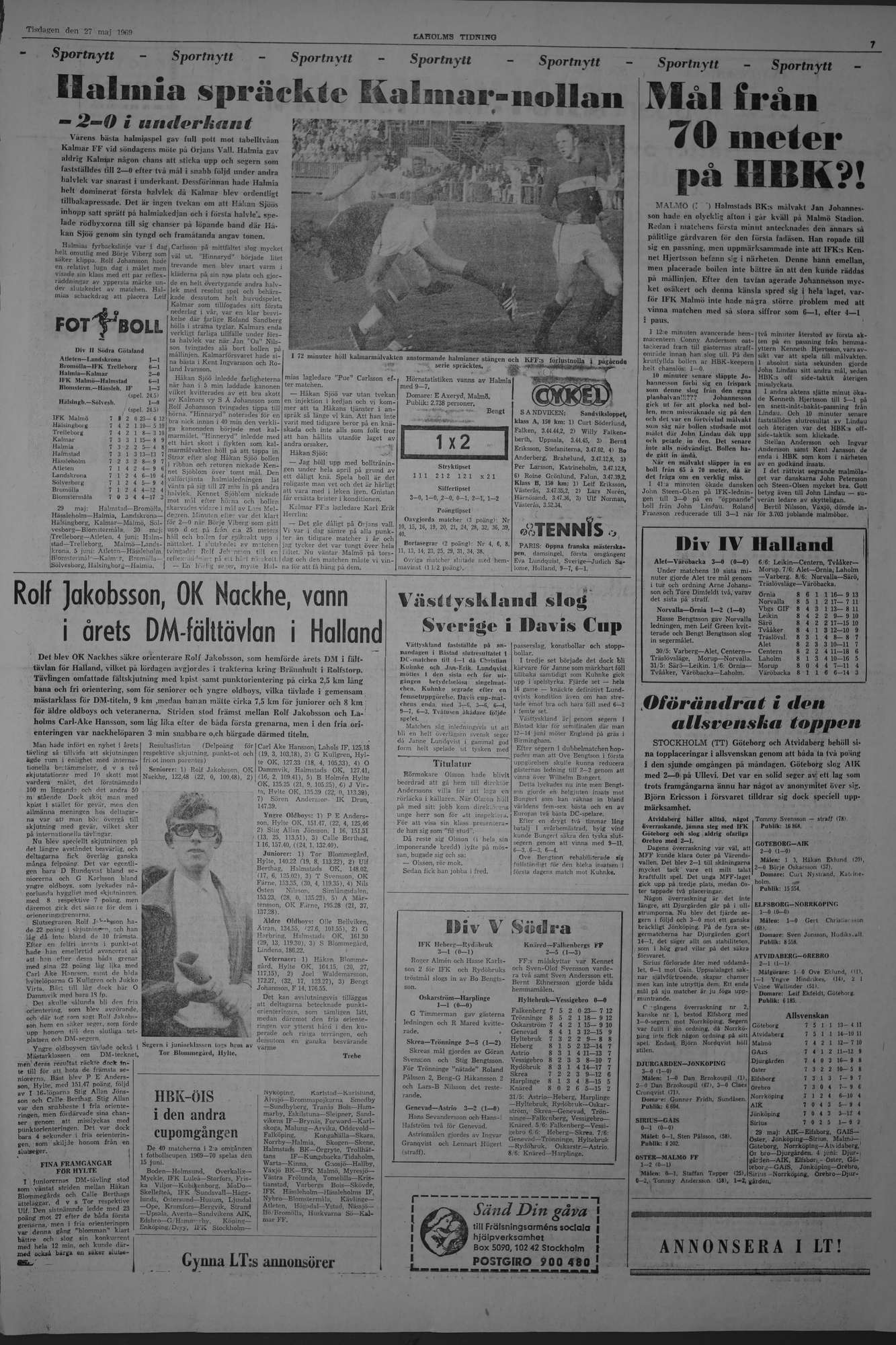 Laholms Tidning Tisdag 27 maj 1969, sida 7