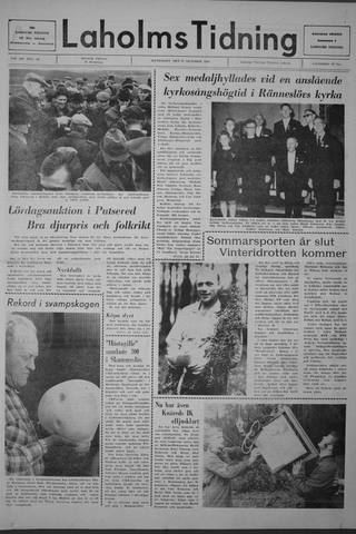 Förstasidan, Måndag 27 oktober 1969