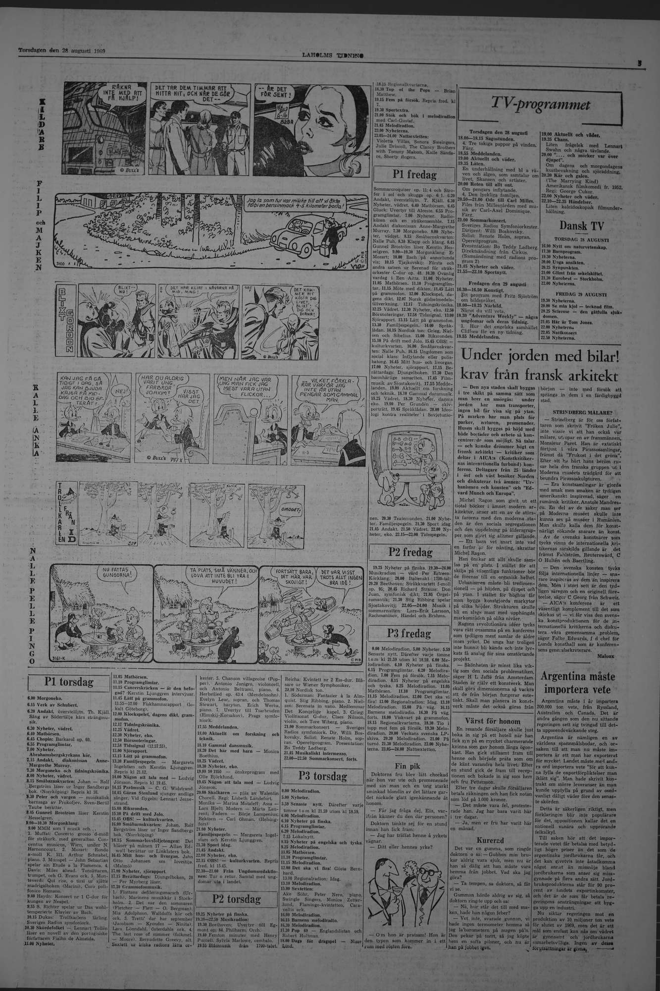 Laholms Tidning Torsdag 28 augusti 1969, sida 5