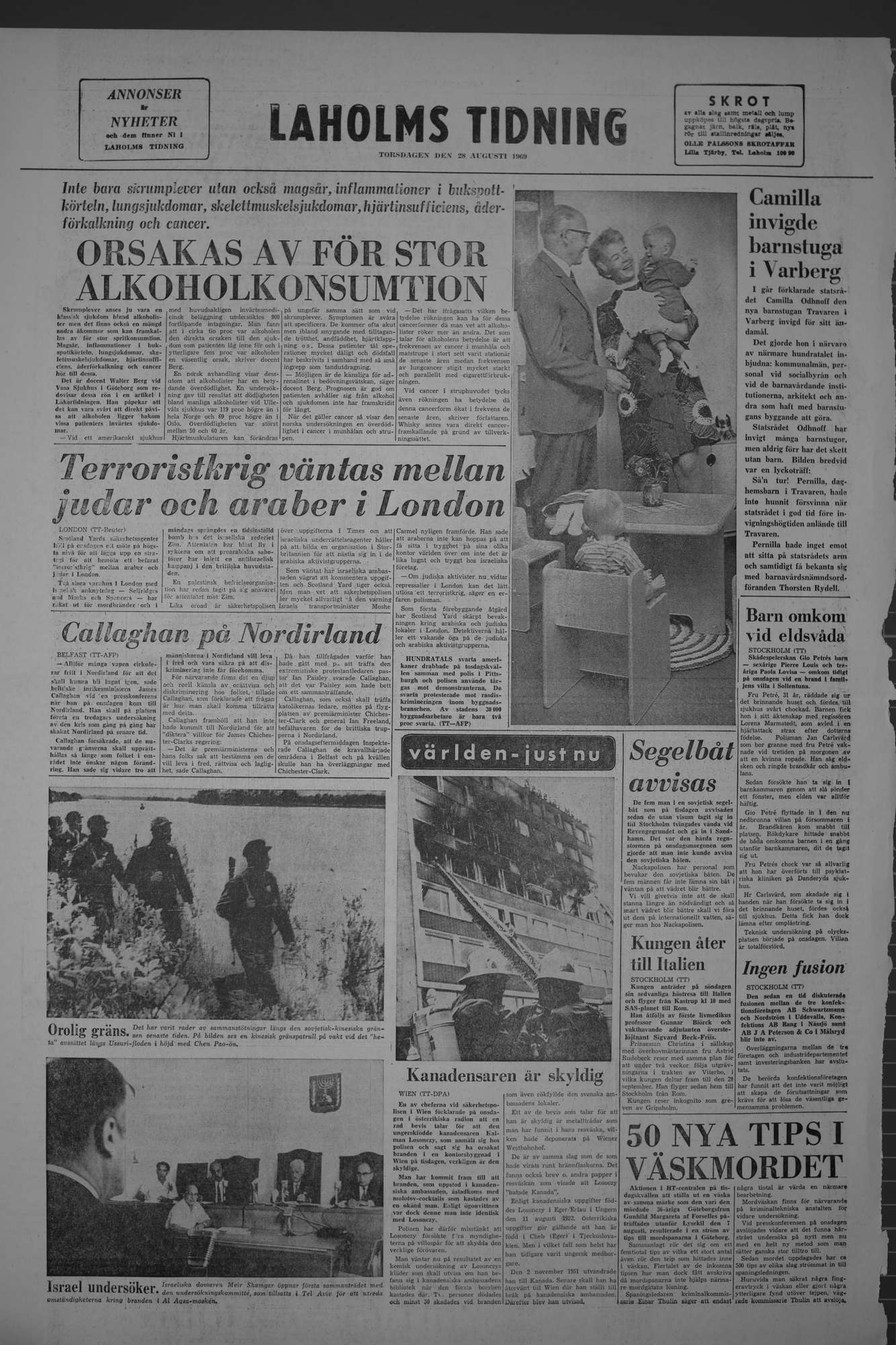 Laholms Tidning Torsdag 28 augusti 1969, sida 8