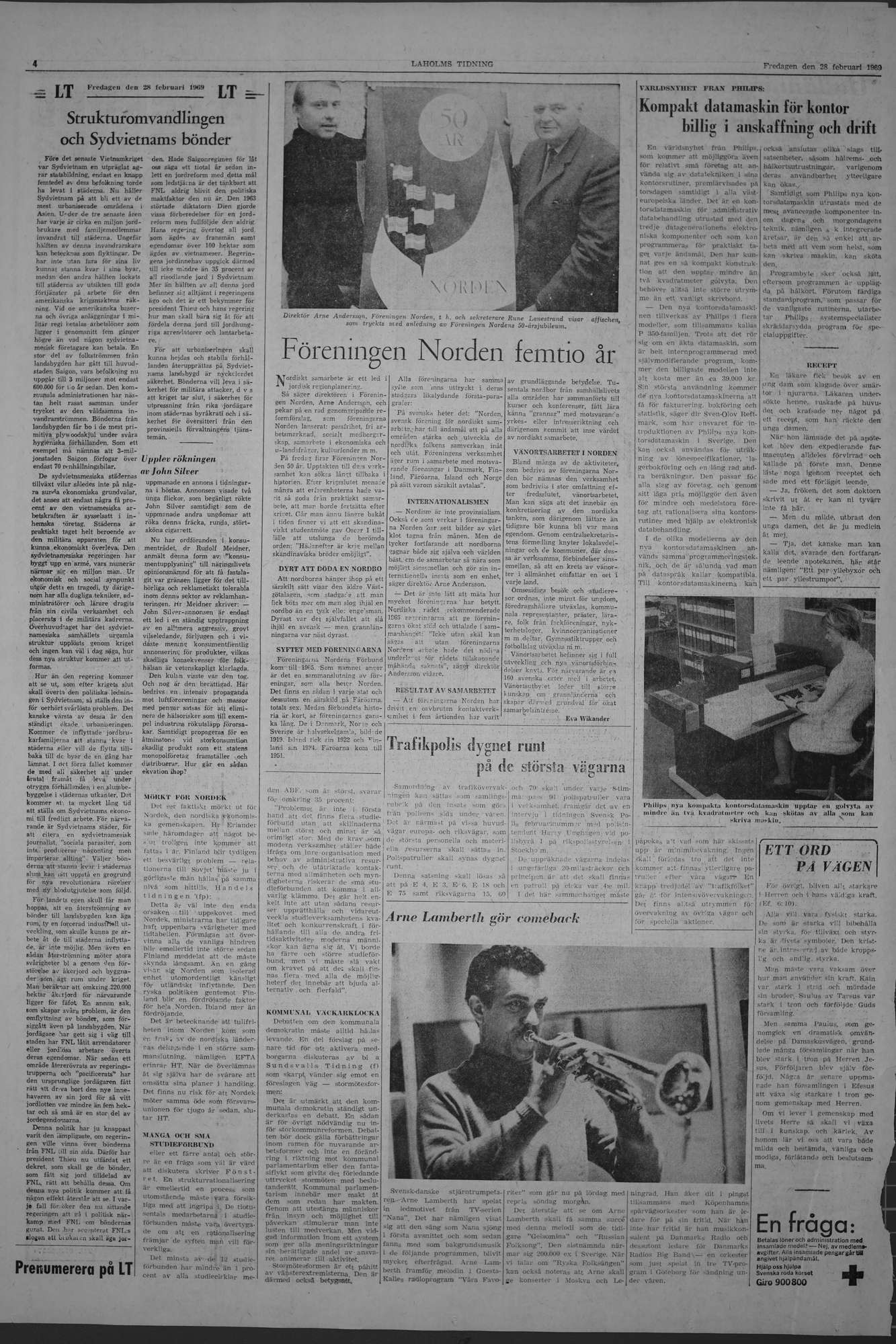 Laholms Tidning Fredag 28 februari 1969, sida 4