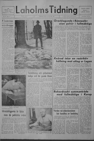 Förstasidan, Tisdag 28 januari 1969
