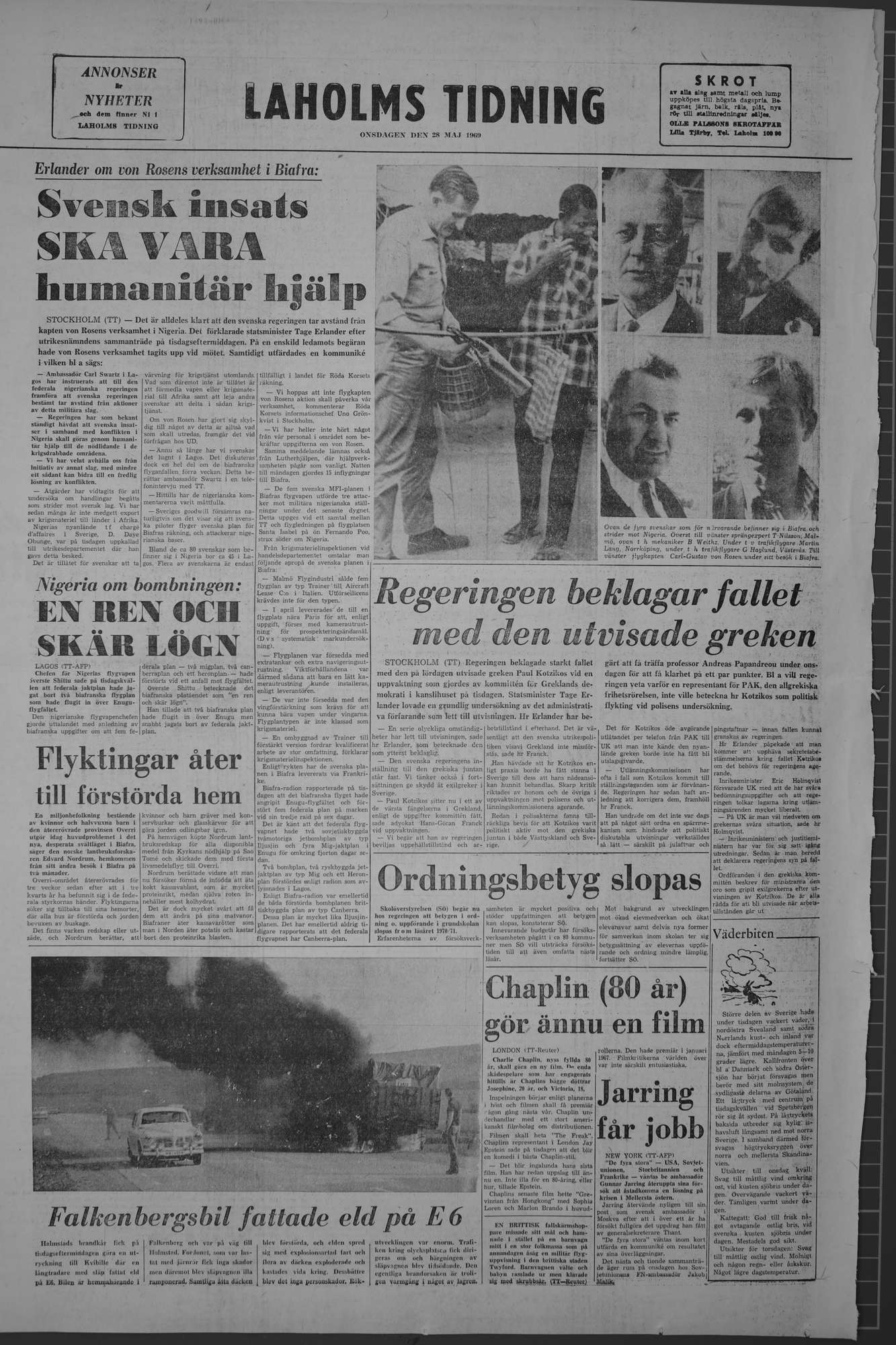 Laholms Tidning Onsdag 28 maj 1969, sida 8