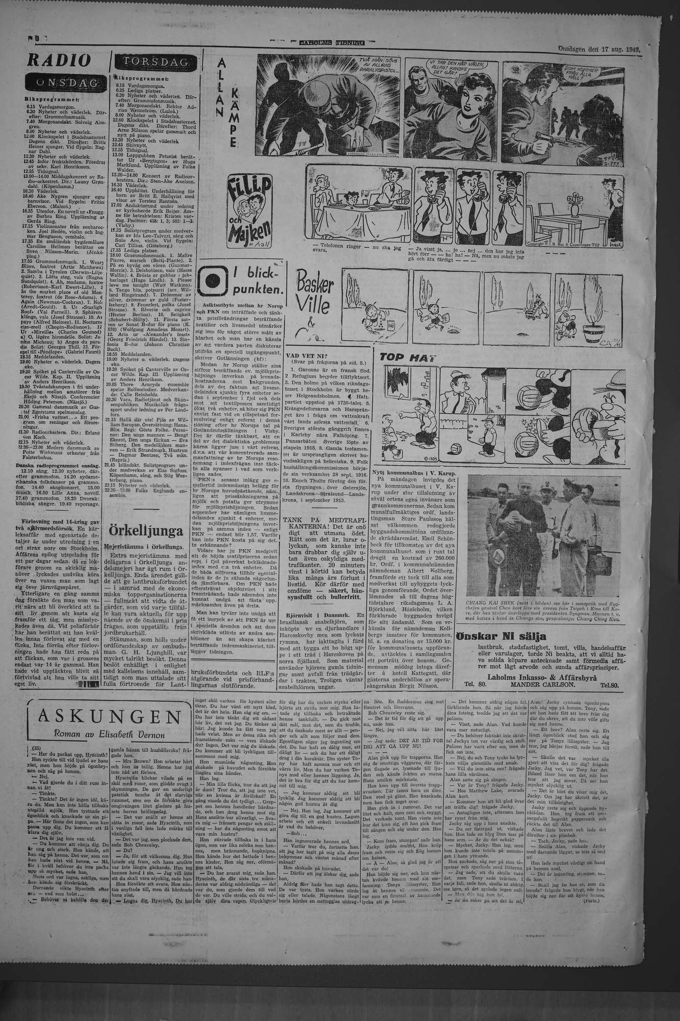 Laholms Tidning Onsdag 17 augusti 1949, sida 6
