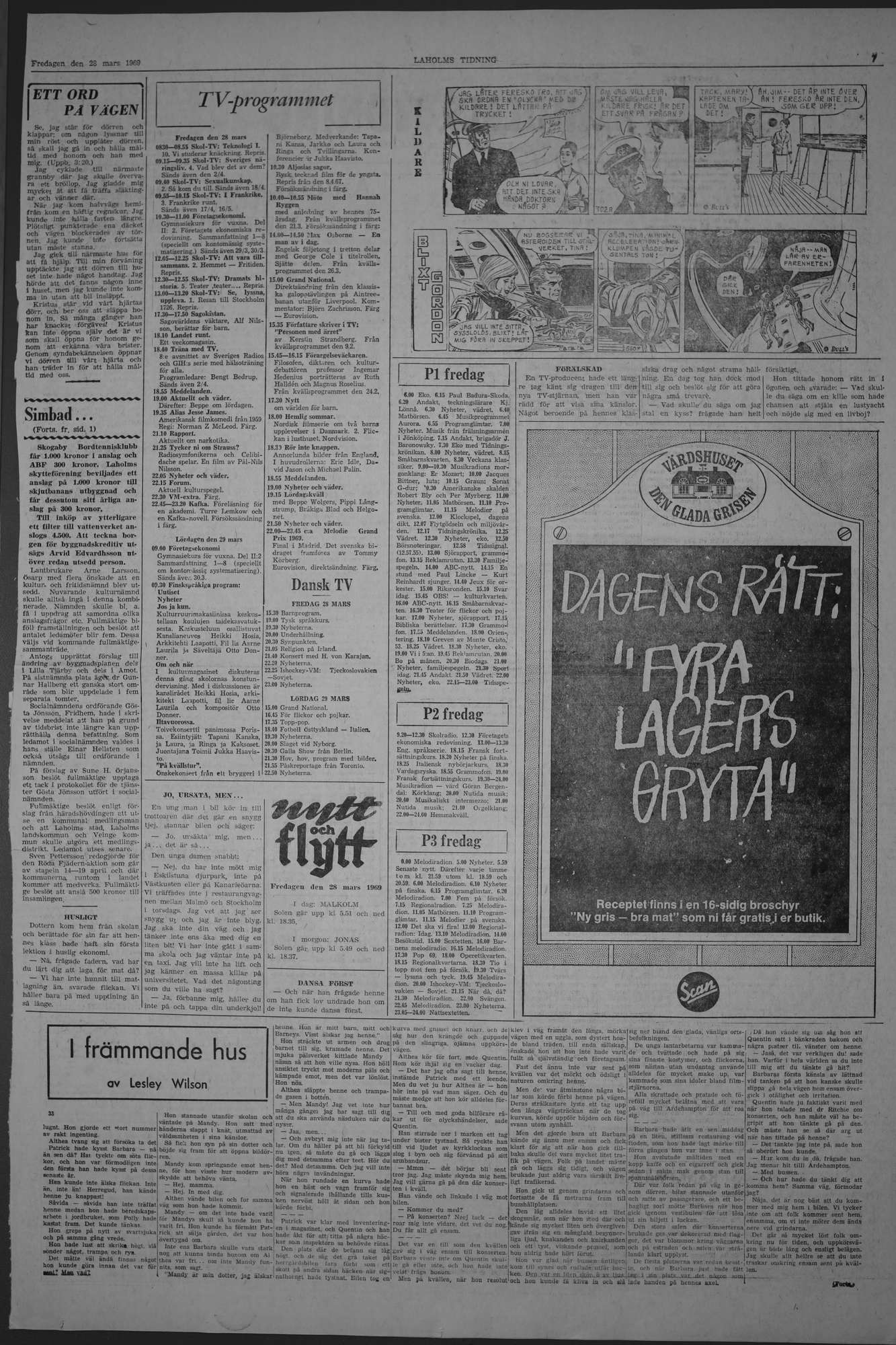 Laholms Tidning Fredag 28 mars 1969, sida 7