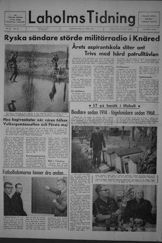 Förstasidan, Tisdag 29 april 1969