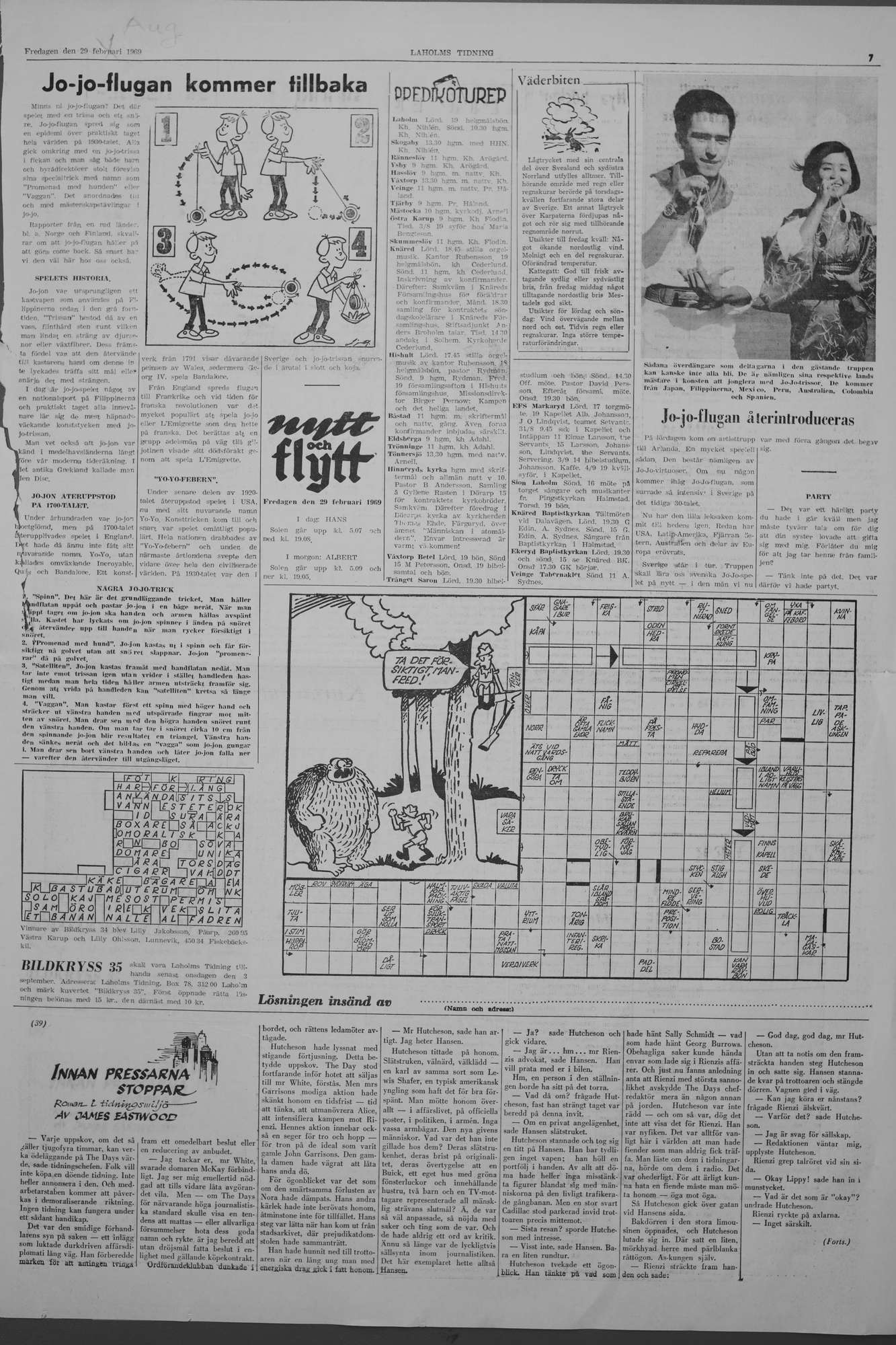 Laholms Tidning Fredag 29 augusti 1969, sida 7
