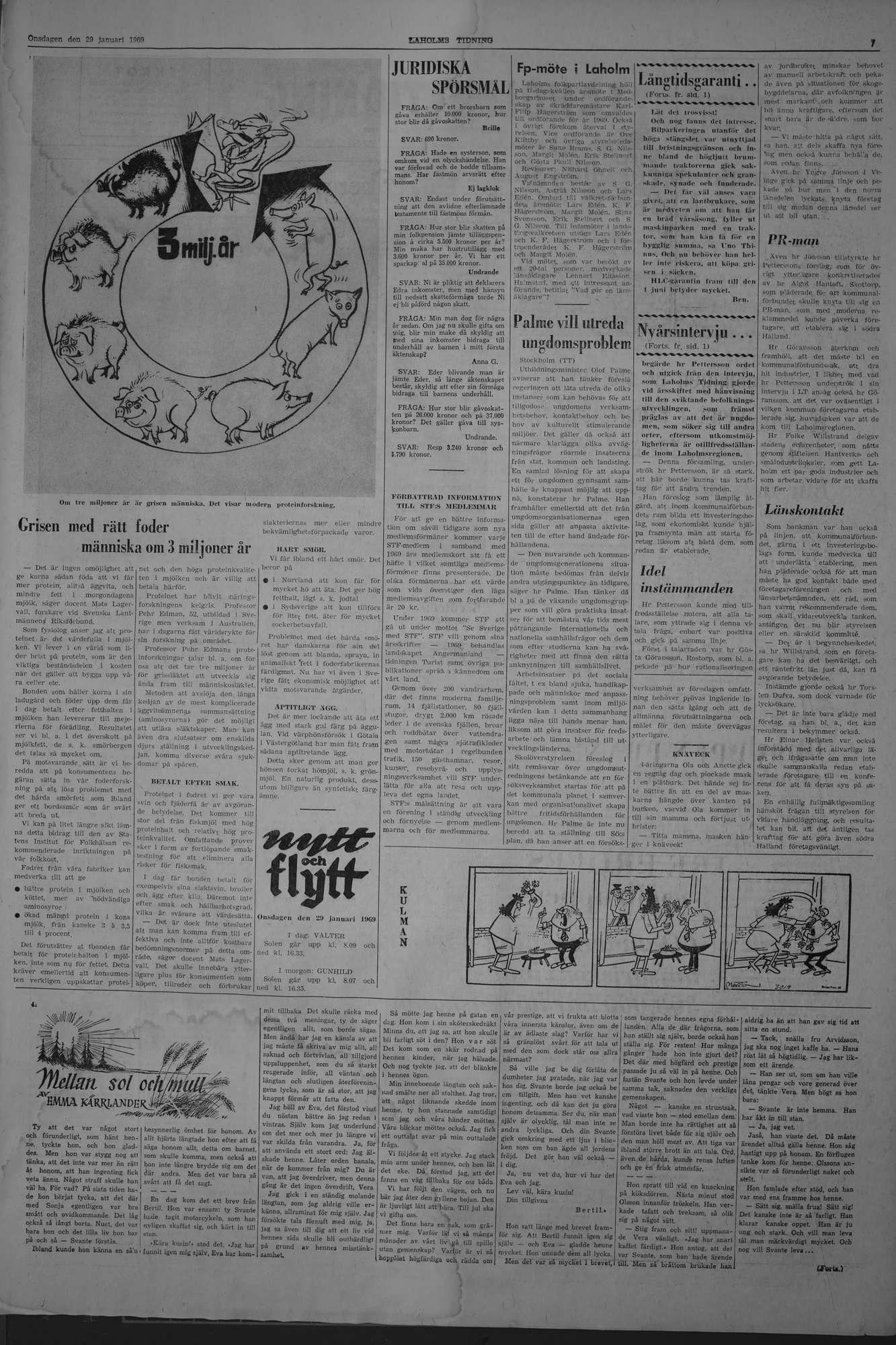 Laholms Tidning Onsdag 29 januari 1969, sida 7