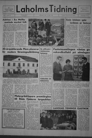 Förstasidan, Lördag 29 mars 1969