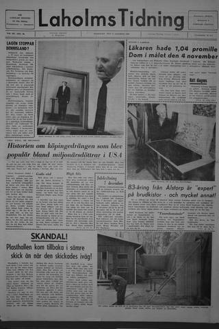 Förstasidan, Onsdag 29 oktober 1969