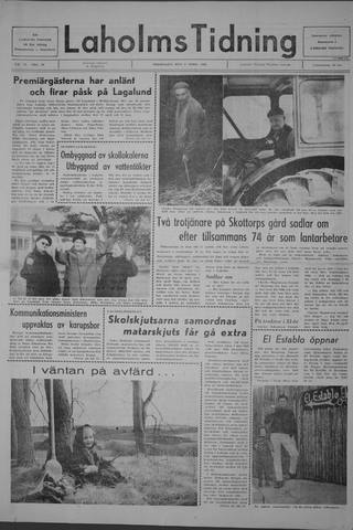 Förstasidan, Torsdag 3 april 1969
