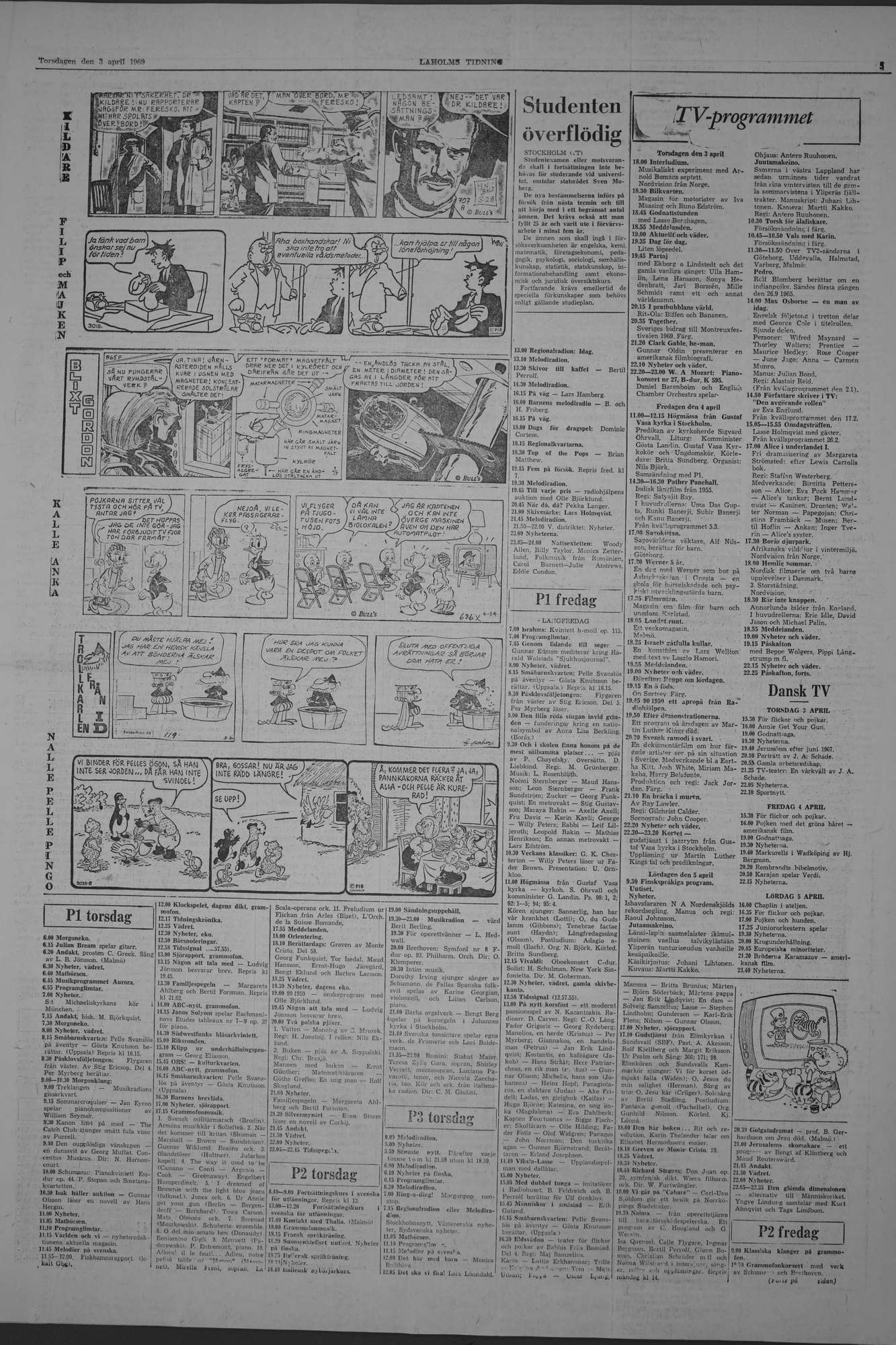 Laholms Tidning Torsdag 3 april 1969, sida 5