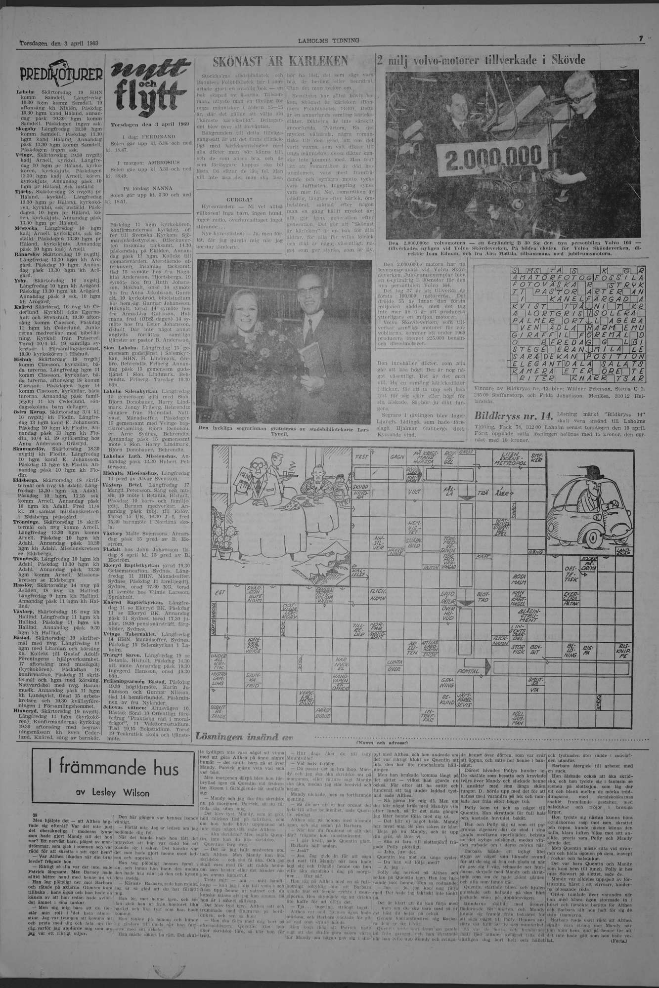 Laholms Tidning Torsdag 3 april 1969, sida 7