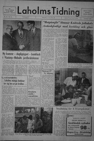 Förstasidan, Tisdag 3 juni 1969