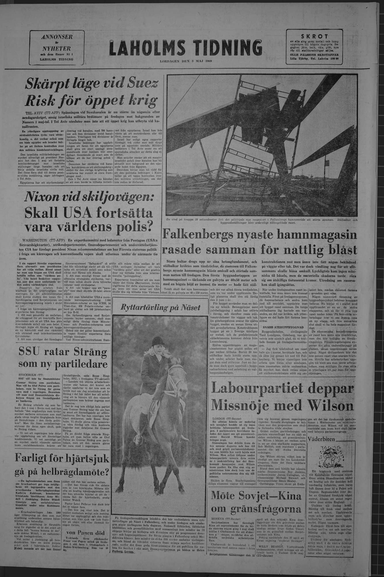 Laholms Tidning Lördag 3 maj 1969, sida 8