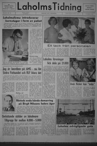 Förstasidan, Fredag 3 oktober 1969