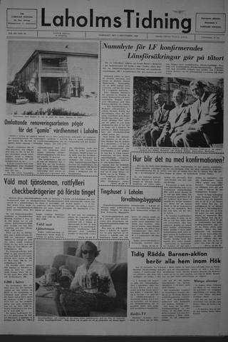 Förstasidan, Onsdag 3 september 1969