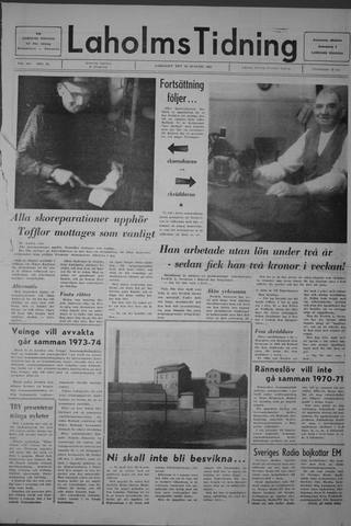 Förstasidan, Lördag 30 augusti 1969