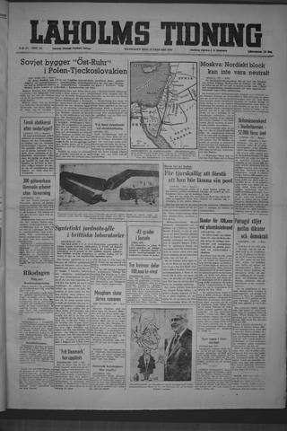 Förstasidan, Måndag 17 januari 1949