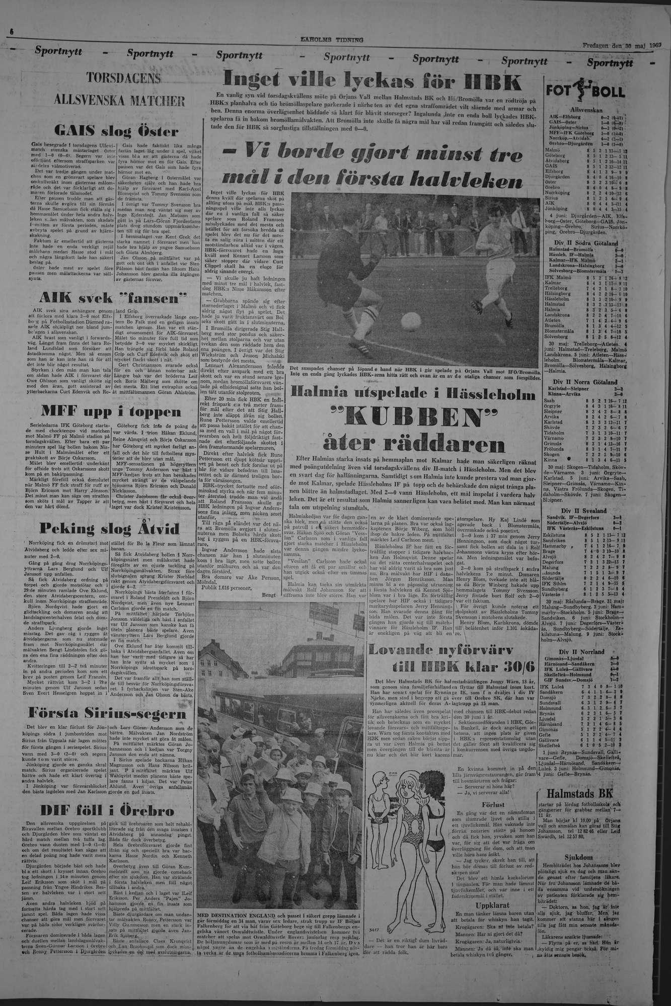 Laholms Tidning Fredag 30 maj 1969, sida 6