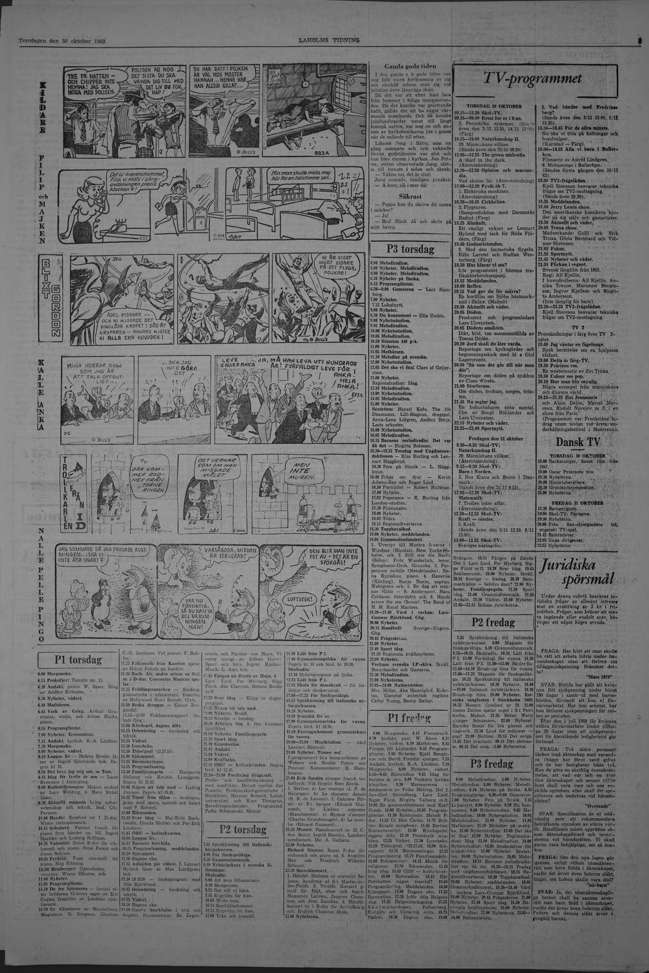 Laholms Tidning Torsdag 30 oktober 1969, sida 5