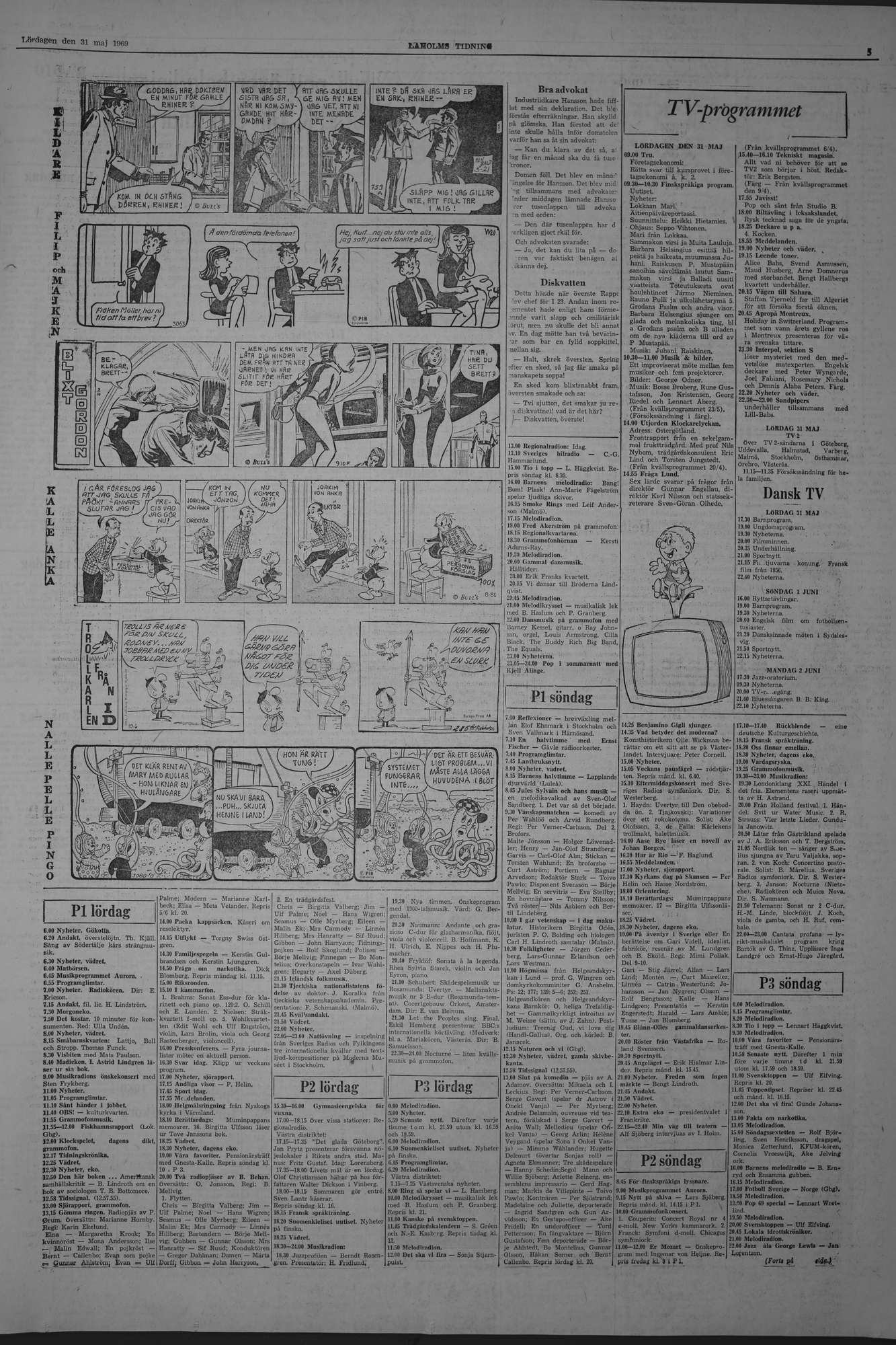 Laholms Tidning Lördag 31 maj 1969, sida 5