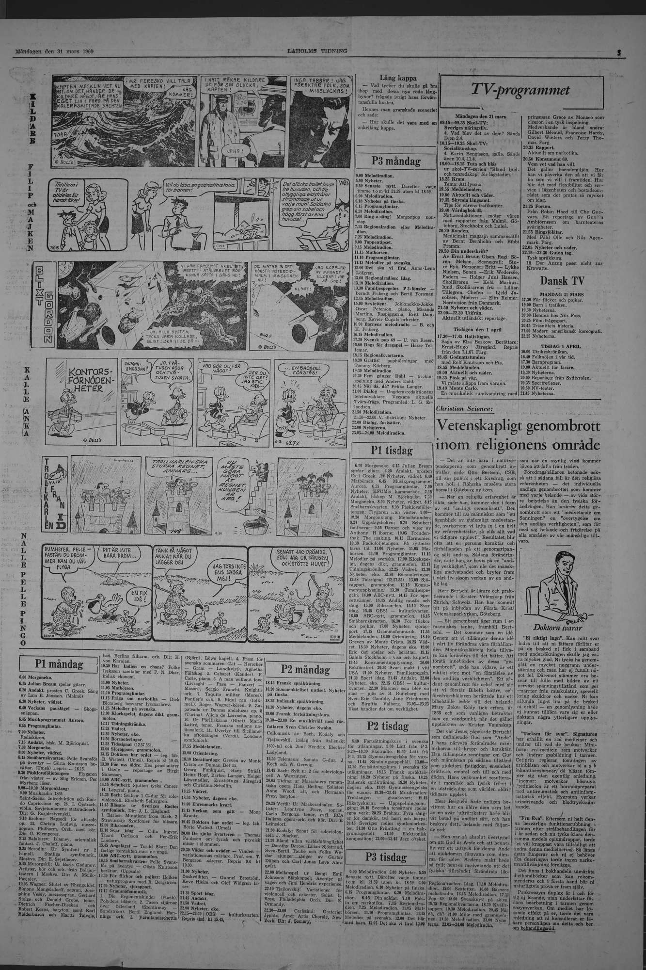 Laholms Tidning Måndag 31 mars 1969, sida 5
