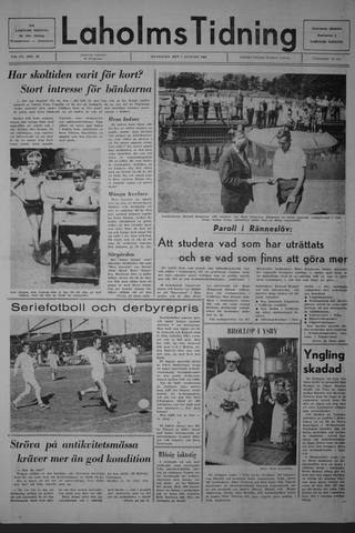 Förstasidan, Måndag 4 augusti 1969