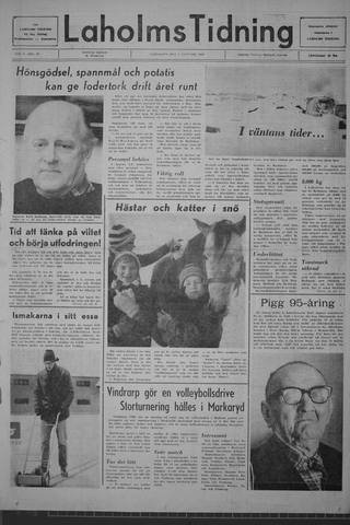 Förstasidan, Lördag 4 januari 1969