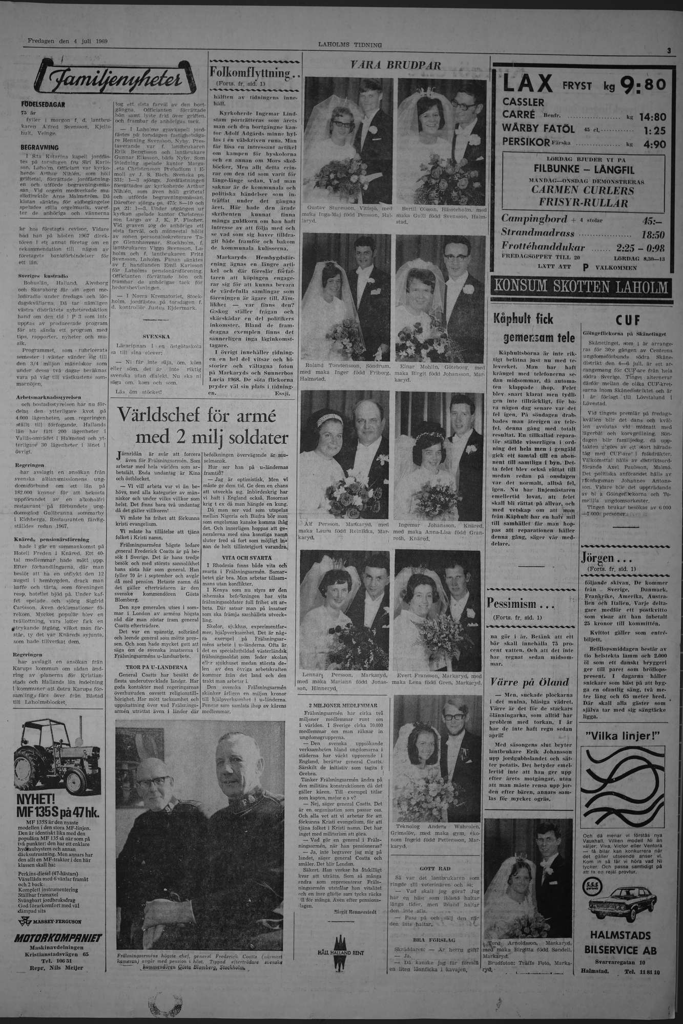 Laholms Tidning Fredag 4 juli 1969, sida 3