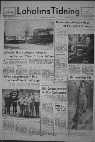 Förstasidan, Tisdag 4 mars 1969
