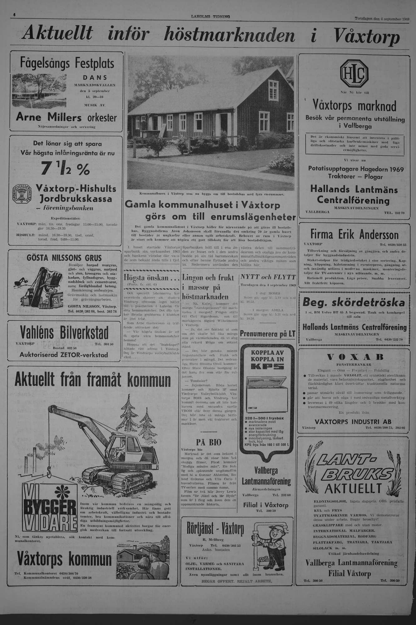 Laholms Tidning Torsdag 4 september 1969, sida 4