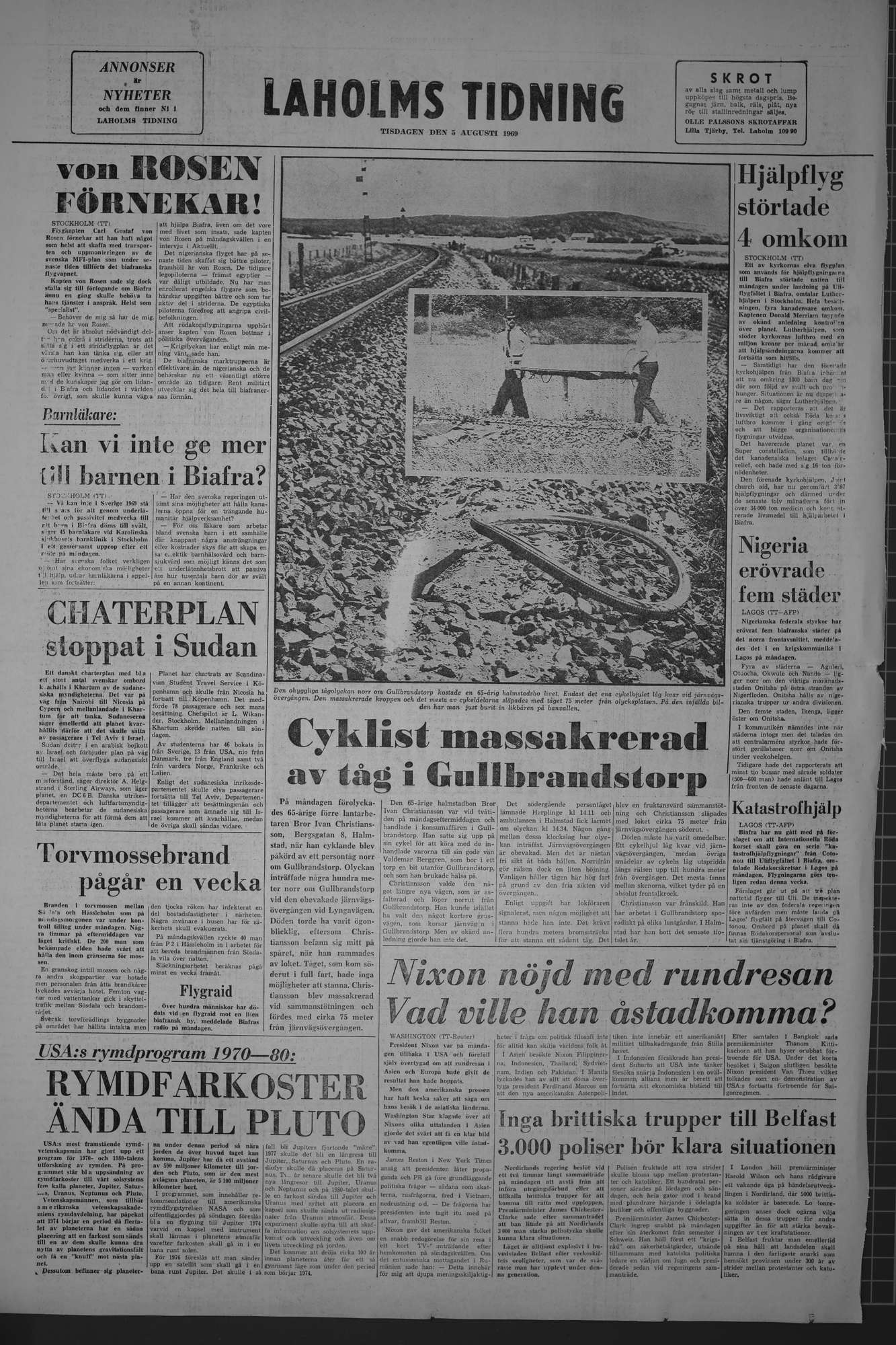 Laholms Tidning Tisdag 5 augusti 1969, sida 8