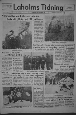 Förstasidan, Lördag 4 december 1965